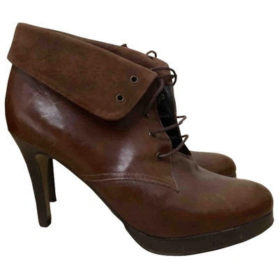 Pre-owned Gerard Darel Brown Leather Ankle Boots