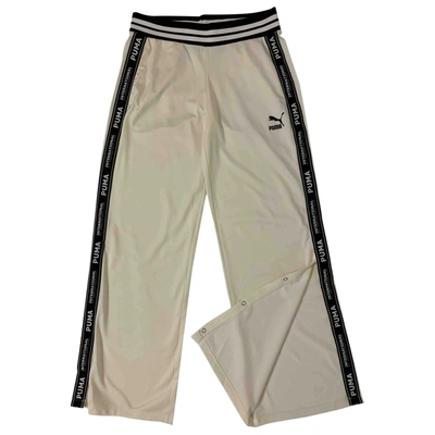 Pre-owned Puma Large Trousers In White