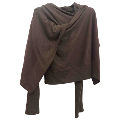 Pre-owned Bcbg Max Azria Silk Knitwear In Brown