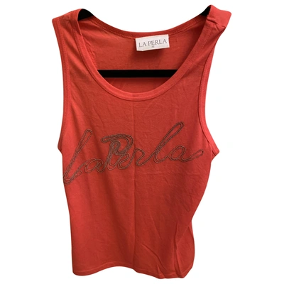 Pre-owned La Perla Red Polyester Top