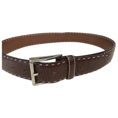 Pre-owned Anderson's Leather Belt In Brown