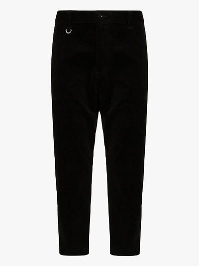 Sophnet Cropped Corduroy Trousers In Black