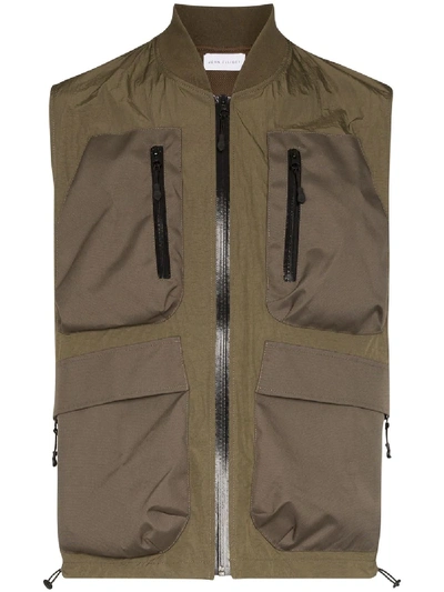 John Elliott Multi-pocket Vest In Green