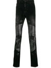 Philipp Plein Super Straight Cut Jeans In Black