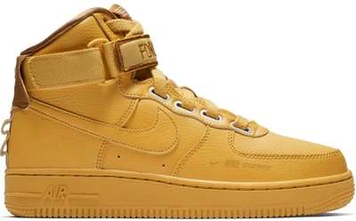 Pre-owned Nike Air Force 1 High Utility Wheat Gold (women's) In Wheat Gold/muted Bronze-light Cream-wheat Gold