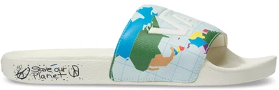 Pre-owned Vans  Slide-on Save Our Planet In Marshmallow