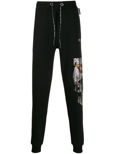 Philipp Plein Drawstring Track Trousers In Black