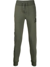 Philipp Plein Skull Print Track Trousers In Green