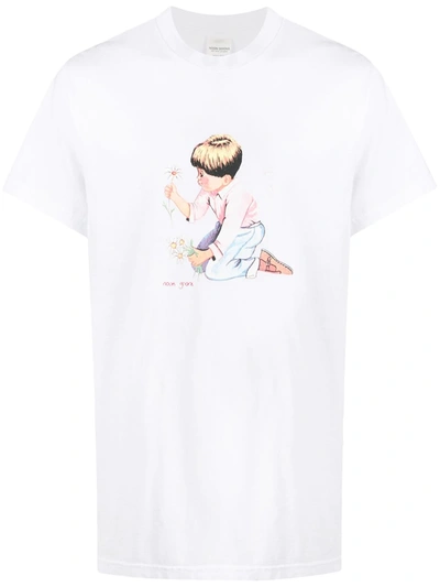 Noon Goons Little Boy Print T-shirt In White