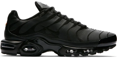 Pre-owned Nike  Air Max Plus Triple Black Leather In Black/black-black