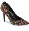 Charles By Charles David Maxx Pointy Toe Pump In Black Multi Tweed