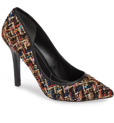 Charles By Charles David Maxx Pointy Toe Pump In Black Multi Tweed