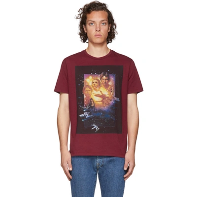 Etro X Star Wars T-shirt With Maxi Film Print In Red