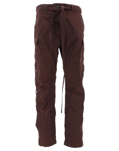 Fear Of God Waist Tie Cargo Pants In Brown