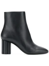 Ferragamo Molfetta Leather Ankle Boots In Black