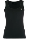 Philipp Plein Fitted Tank Top In Black