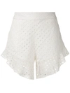 Olympiah Orchid Patterned Shorts In White