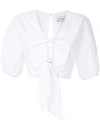 Olympiah Viorne Cropped Top In White