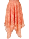 Olympiah Petale Lace Skirt In Orange
