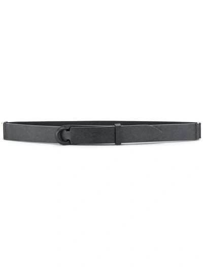 Orciani No-buckle Belt In Grey
