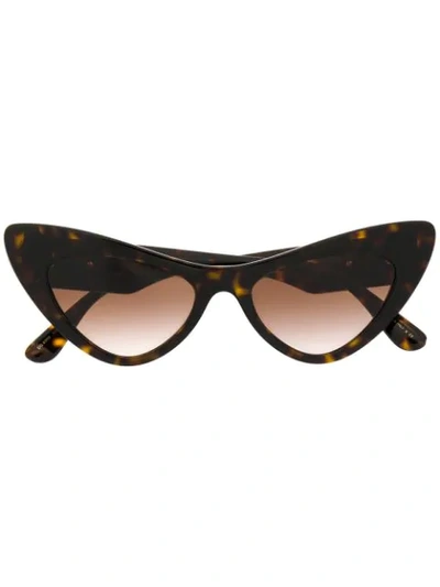 Dolce & Gabbana Cat Eye Sunglasses In Brown