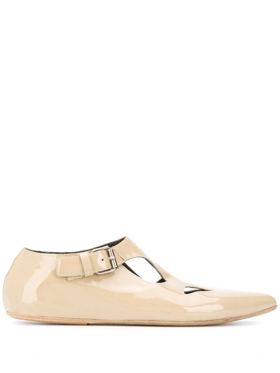 Marsèll Cut-out Ballerina Shoes In Neutrals