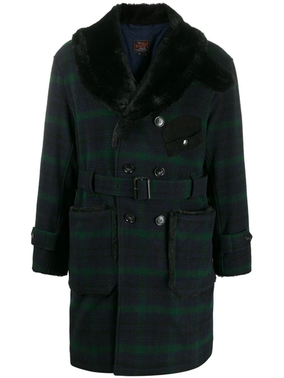 Woolrich Mackinaw Coat In Blue