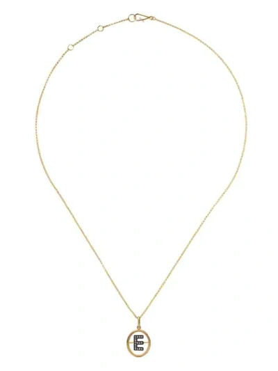 Annoushka 14kt And 18kt Yellow Gold E Diamond Initial Pendant Necklace