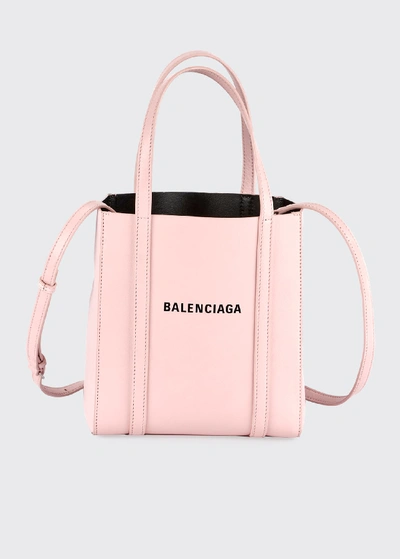 Balenciaga Every Day Xxs Aj Leather Tote Bag In Light Pink