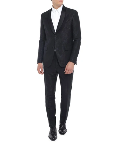 Fendi Men's Allover Ff Two-piece Tuxedo In Black