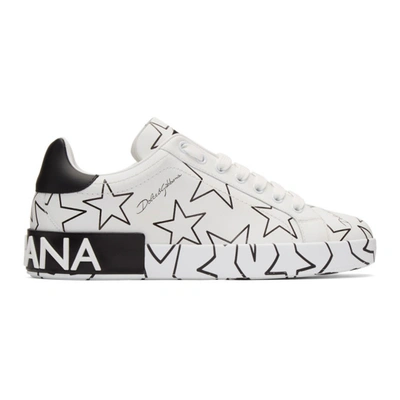 Dolce & Gabbana Dolce And Gabbana White Millennial Star Portofino Trainers