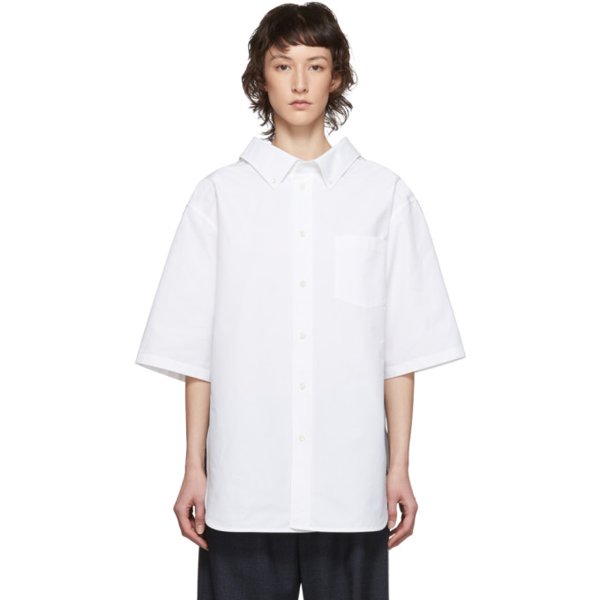 balenciaga button down shirt women's