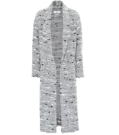 Isabel Marant Étoile Faby Boucle Open Front Coat In Grey
