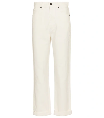 Slvrlake Beatnik High Waist Ankle Slim Jeans In White