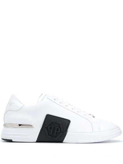 Philipp Plein Skull-embellished Sneakers In White