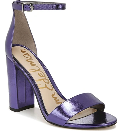 Sam Edelman Women's Yaro High-heel Sandals In Pop Violet Leather