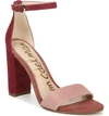 Sam Edelman Women's Yaro High-heel Sandals In Cameo Pink/ Cabernet Suede