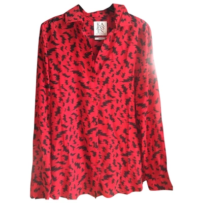 Pre-owned Zoe Karssen Silk Shirt In Red