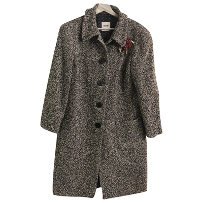 Pre-owned Moschino Cheap And Chic Wool Coat In Multicolour