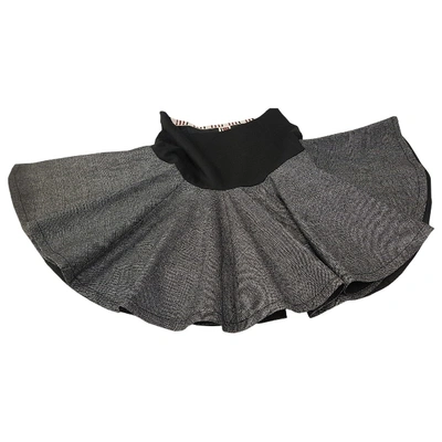 Pre-owned Antonio Marras Wool Mini Skirt In Black