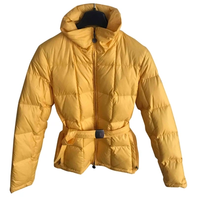 Pre-owned Moncler Classic Coat In Yellow