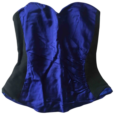 Pre-owned Reiss Corset In Blue