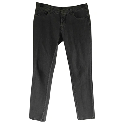 Pre-owned Miu Miu Straight Jeans In Grey