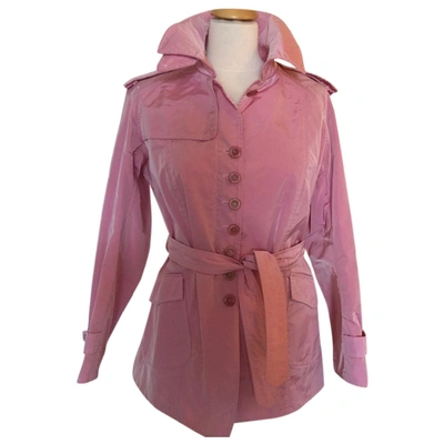 Pre-owned Ermanno Scervino Pink Trench Coat