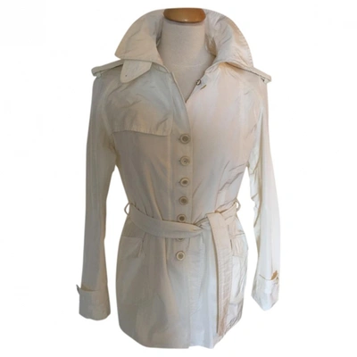 Pre-owned Ermanno Scervino White Trench Coat