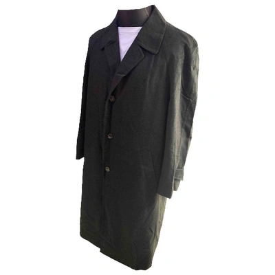 Pre-owned Ermenegildo Zegna Cashmere Coat In Khaki