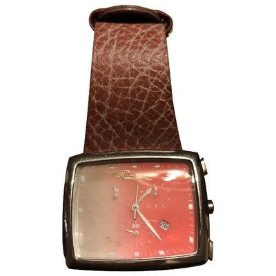 Pre-owned Roberto Cavalli Watch In Pink