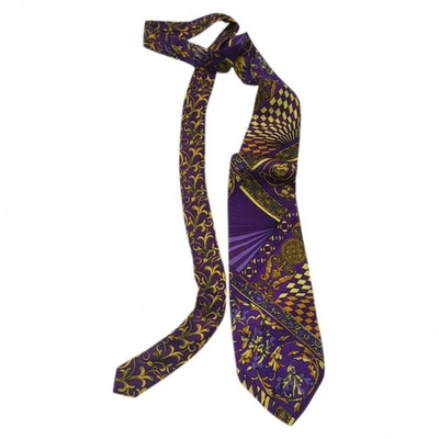 Pre-owned Versus Silk Tie In Multicolour