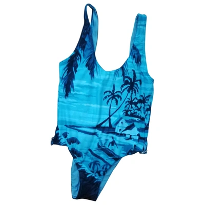 Pre-owned Orlebar Brown One-piece Swimsuit In Blue