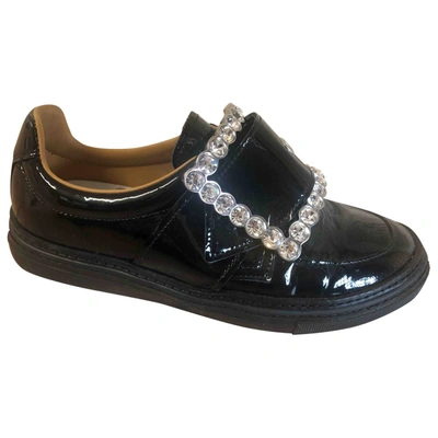 Pre-owned Maison Margiela Leather Flats In Black